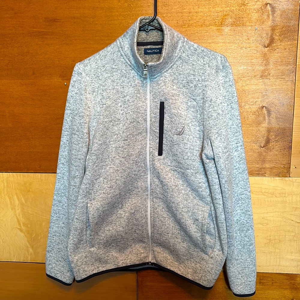 Nautica men’s size Small tech fleece full zip.